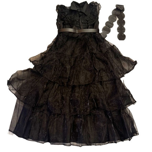 1950’s Lace Belt Dress - Picture 3 of 7